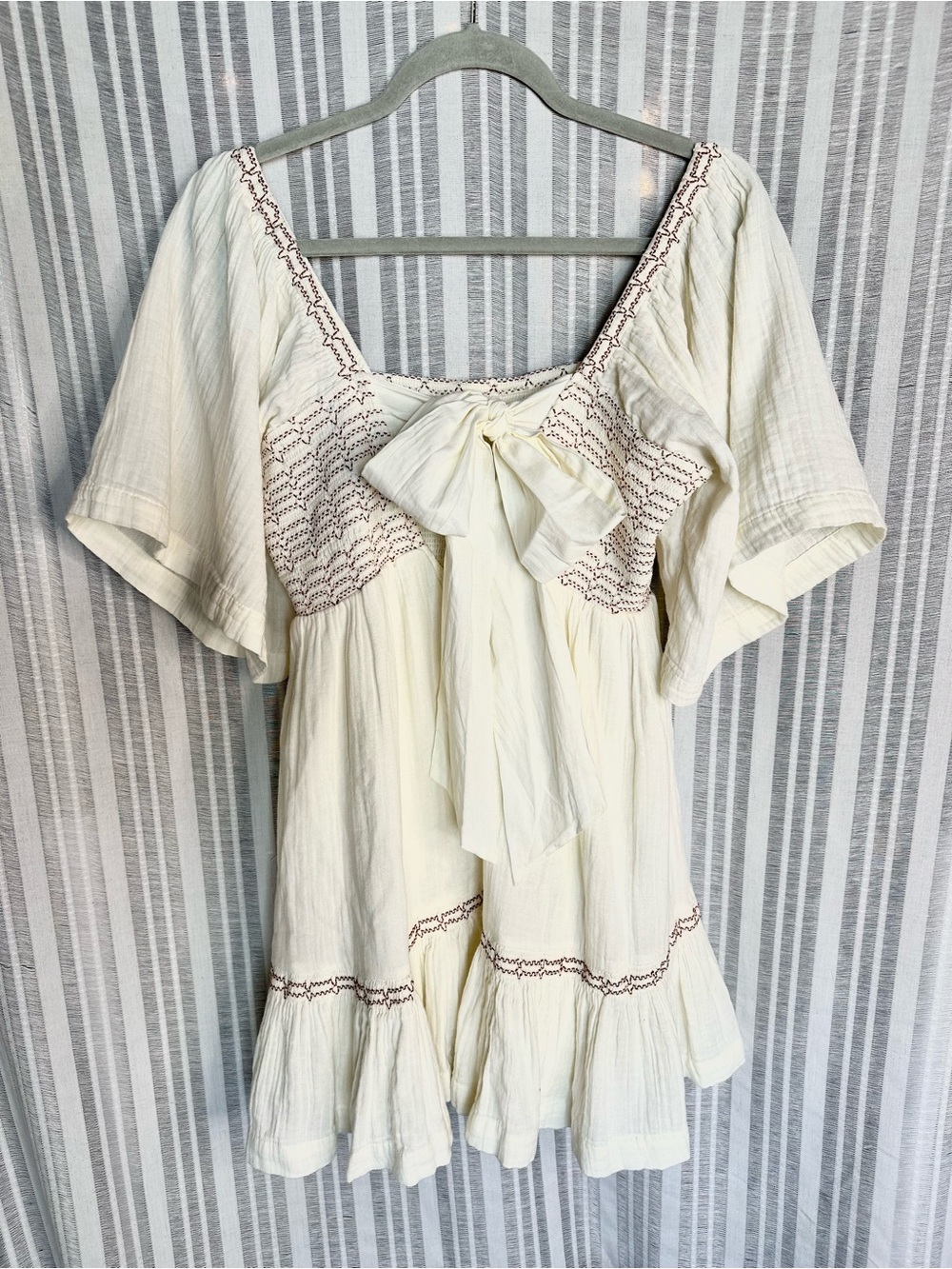 NWOT Free People Easy to Love Mini Dress in Moonglow - Picture 4 of 10